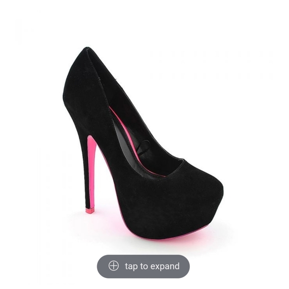 Posh Shoes - Posh Black and Pink High Heels